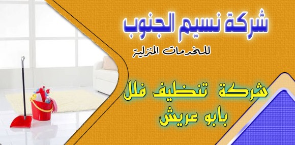 شركة تنظيف فلل بابو عريش